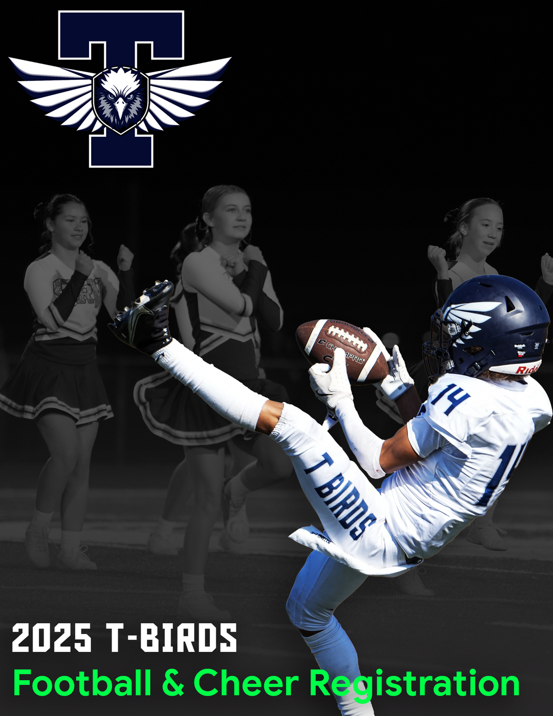 2025 T-Birds Football and Cheer Registration